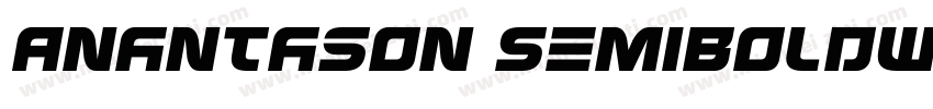 Anantason SemiBoldWd150字体转换